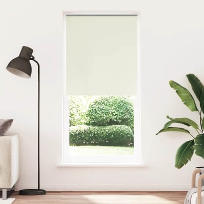 vidaXL - Rolgordijn - verduisterend - 104,4x230 - cm - gebroken - wit