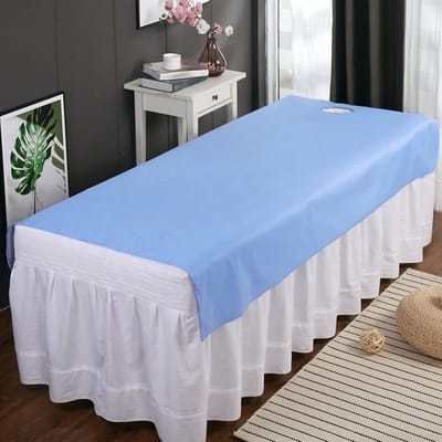 Massagetafellaken - Salonlakens SPA - Hygiënisch Masseren - Ademend Oliebestendig - 115x200 cm - Blauw