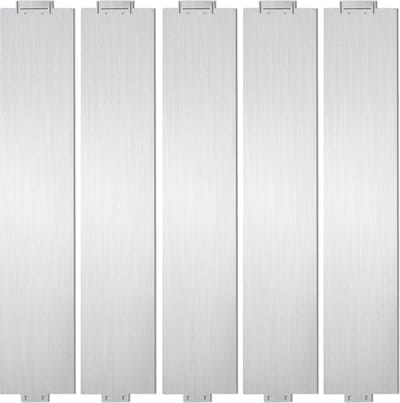 Borderrand Tuinafboording flexibel Graskanten Metalen Maairand Gegalvaniseerd Paadranden Zilver 100x15cm 40m