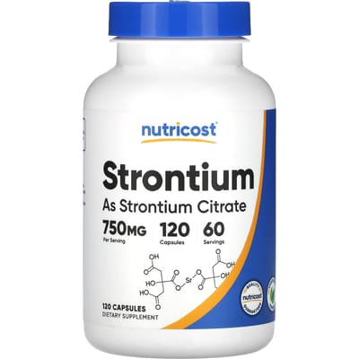 Strontium, 120 capsules (375 mg per capsule)