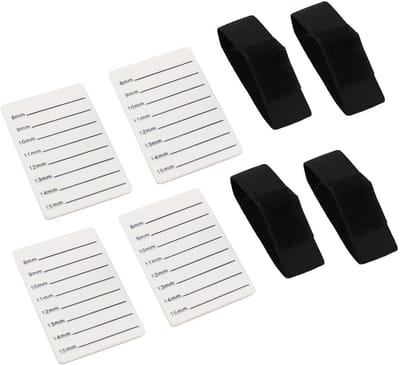 Dailygoods- Wimpers Pallets - 5 Stuks - Acryl Make-up Tray - 8 Compartimenten - Organisatie voor Wimperextensions - Dagelijks Gebruik - Wimpertrays