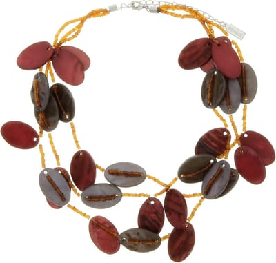 Behave - Schelpen ketting dames - Etnische look - Nikkelvrij - 40 cm