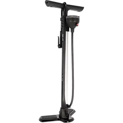 XLC PU-S06 Vloerpomp – Fietspomp – 11 Bar – Presta/Schrader/ Dunlop - Zwart