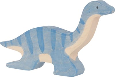 HOLZTIGER Dinos - Plesiosaurus - 19X2,3X10,8Cm - Houten Figuur - Handgemaakt