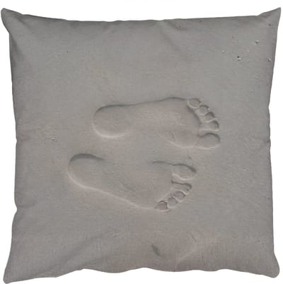 Sierkussens - Kussentjes Woonkamer - 50x50 cm - Voeten - Afdrukken - Zand