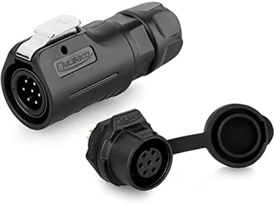 Waterdichte 7-polige Connector IP68 - Circulaire Snelaansluiting - PBT Kunststof Behuizing - M12 Connector