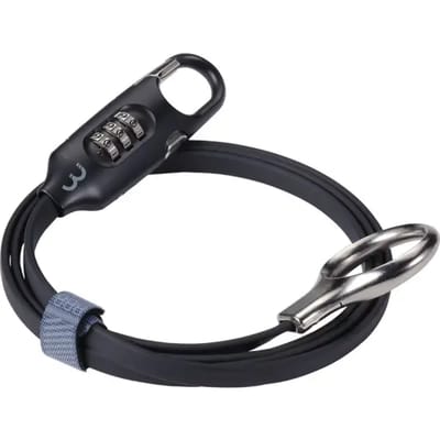 BBB Cycling LoopSafe Fietsslot Cijferslot - Compact en Lichtgewicht Kabelslot Fiets - Zwart - 120 cm - BBL-55