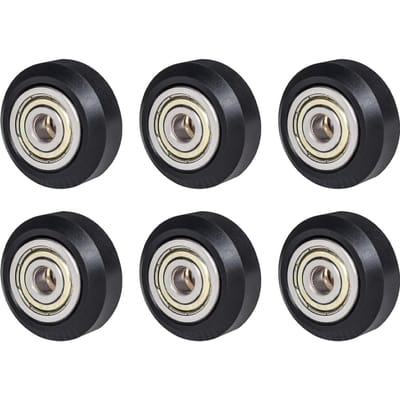 6 stuks 3D-printeronderdelen POM-poeliewiel 625zz spanroltandwiel passief rond wiel compatibel met Creality Ender 3 CR 6PCS