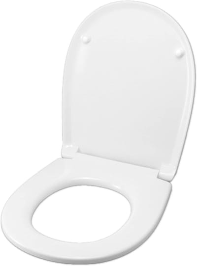 WC-bril Soft Close voor Pozzi Ginori Easy Toilet, Duurzaam Duroplast, RVS Scharnieren
