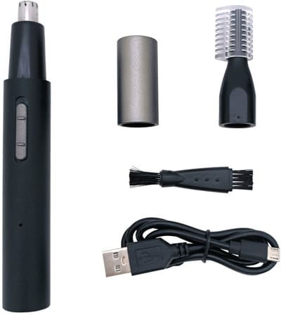 2-in-1 Neushaartrimmer - Neustrimmer - Neustrimmer mannen - Neustrimmer vrouwen - Zwart