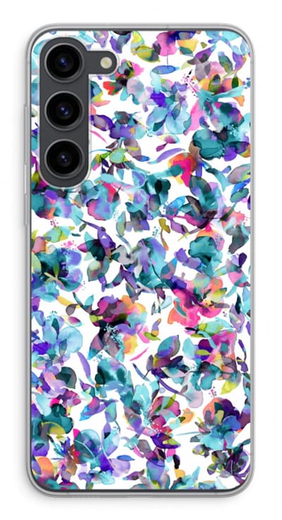 Case Company® - Hoesje geschikt voor Samsung Galaxy S23 Plus hoesje - Hibiscus Flowers - Soft Cover Telefoonhoesje - Bescherming aan alle Kanten en Schermrand