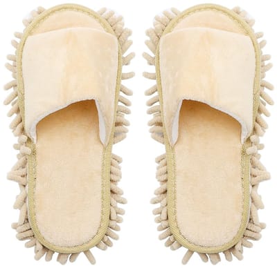 Dailygoods- Vloermop Multifunctioneel - Microvezel Schoenen - Afneembare Zolen - Machinewasbaar - Zacht en Comfortabel - Voor Snel Schoonmaken - Schoonmaakpantoffels