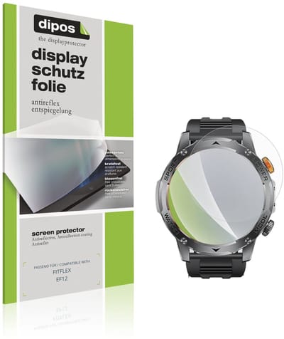 dipos – 6x Matte Beschermfolie geschikt voor FITFLEX EF12 | Krasbestendige & antireflecterende Screenprotector Ultra-Thin