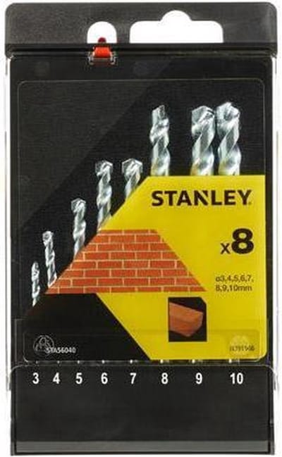 Stanley Betonboor Sds Plus Set - Diam. 3/4/5/6/7/8/9/10mm - 8 Stuks