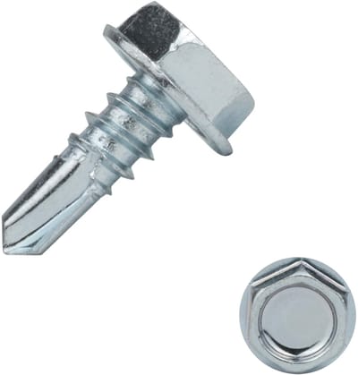 Wovar Zelfborende schroeven 4,8 x 13 mm Verzinkt Zeskantkop | Doos 200 stuks
