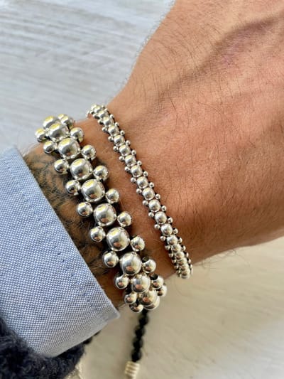 Spadarella Gioielli - SPBR197 - Armband - 925 Zilver - 5 mm - Black 4000 - 19,5 Cm