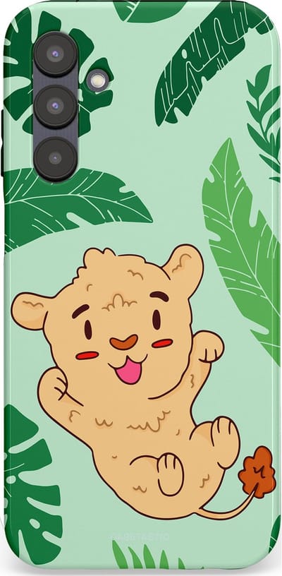 Casetastic Hoesje Geschikt voor Samsung A25 - Stijlvolle Beschermende Duo-layer Case - Leeuwenhartje