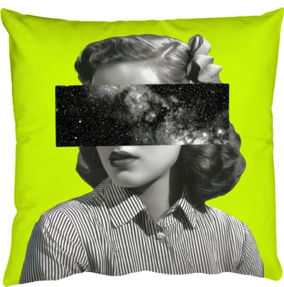Sierkussens - Kussentjes Woonkamer - 50x50 cm - Vrouw - Sterrenhemel - Groen