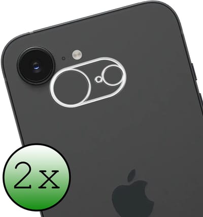 Camera Lens Protector - 2 Stuks Geschikt voor Apple iPhone 16e - Camera Screenprotector Beschermglas - Gehard Glas - Tempered Glass - Screen Protector