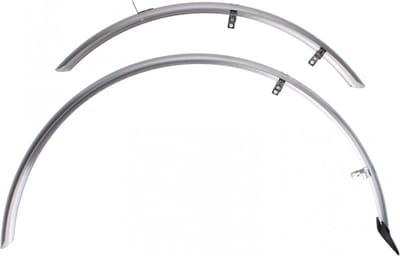 Eurofender Spatbordset - Elegante Bescherming - 28 inch - 46 mm - Zilver