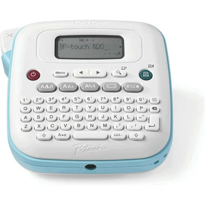 Brother P- Touch PT N20 - Labelprinter - Thermisch printen - 12 mm/sec - Azerty - Blauw, Wit