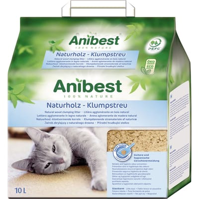 2x10 l (ca. 4,3 kg) Anibest kattenbakvulling