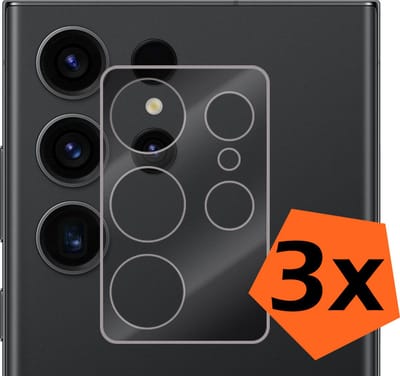 Camera Lens Protector - 3 Stuks - Geschikt voor Samsung Galaxy S23 Ultra - Camera Screenprotector - Gehard Glas - Beschermglas - Tempered Glass - Screen Protector