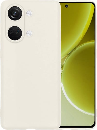 Hoesje - Geschikt voor OnePlus Nord 3 - Sterk & Shockproof - Hoes Cover - Siliconen Case - Telefoonhoesjes - Wit