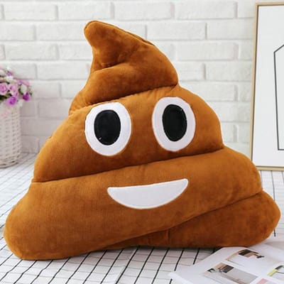 Cartoon Nieuwe Expressie Poep Pluche Speelgoed Schattig Grappig Bijzonder Grappig Poep Kussen 20CM brown