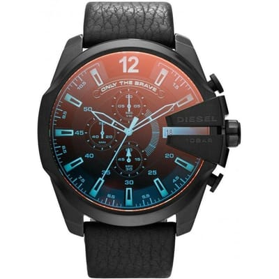 Diesel DZ4323 Mega Chief Chronograaf Zwarte Wijzerplaat Herenhorloge