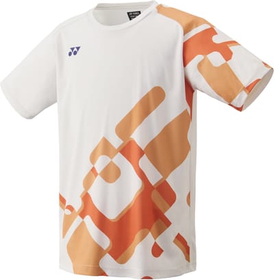 Yonex 16748EX tennis badminton T-shirt - naturel / orange - maat M