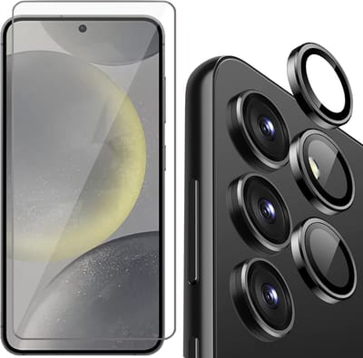 Screenprotector & Camera Protector geschikt voor Samsung Galaxy S24 - Glas