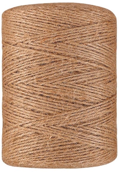 Natuurlijk jute touw - 1,5 mm in diameter - 400 meter lang - geschikt voor tuinieren, doe-het-zelf en knutselen - natuurlijke kleur