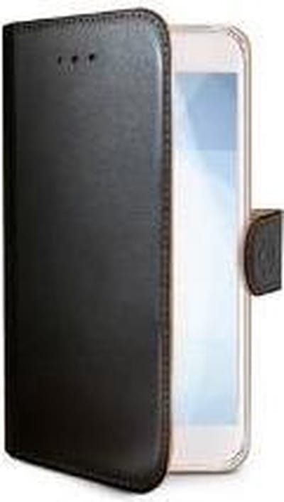 Celly Wally Bookcase hoesje - Geschikt voor Samsung Galaxy S6 Edge - Kunstleer - Pasjeshouder - Zwart