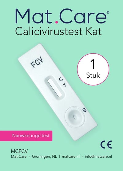 Mat Care Pet test FCV - Calicivirustest kat - Feline Calicivirus thuistest - Kattenniesziekte sneltest