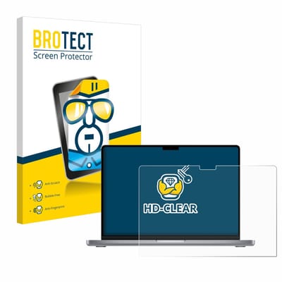 BROTECT - Screenprotector voor Apple MacBook Pro 14" 2021 - Folie Beschermfolie transparant