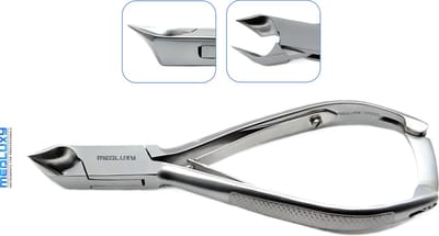 MEDLUXY® Nageltang Koptang Halfrond 14 cm – Voor Dikke & Verdikte Nagels – Pedicure Tang RVS – Ingegroeide Nagel Knipper – Medische Pedicure, Manicure & Podoloog Tool