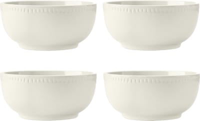 Mikasa - Ontbijtkommen - Cranborne - Keramiek - Crème - Set van 4 - 15cm
