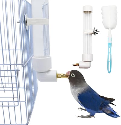 Solidchoice - Automatische Waterdispenser voor Vogels met Schoonmaakborstel