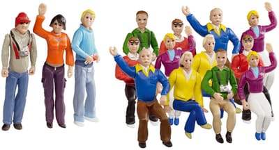 Carrera Racebaanonderdeel - DIGITAL 124/132/Evolution - Fans - 15 Figuren onderdeel