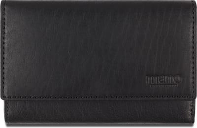 mano Leren Portemonnee Don Simon Ladies Zip Wallet Black Zwart