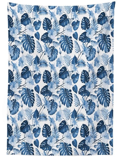 ABAKUHAUS Hawaii – Tafelkleed 140 x 240 cm – satijnblauw