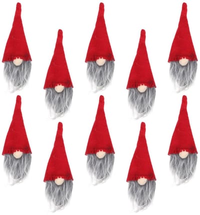 Dailygoods - 10 Stuks Creatieve Kerstflessenhoeden voor Wijnflessen