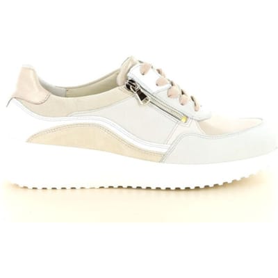 Waldläufer Janka Sneakers - Leer - Dames - Beige - Maat 39