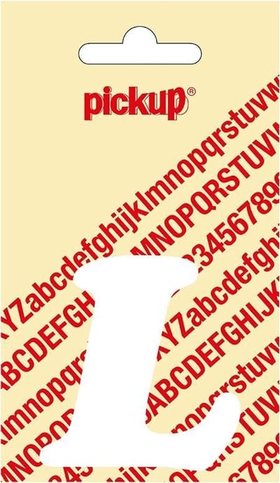Pickup plakletter CooperBlack 60 mm - wit L