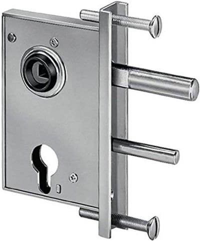 Roosterslot - Deurslot - Beveiligen Deuren - Verzinkt Staal - DM 50 mm - Zilver