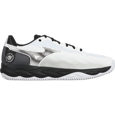 Mizuno Wave Enforce Court CC Heren Tennisschoen - Padelschoen - Allcourt Tennisschoen - Zwart/Wit - Maat 44,5
