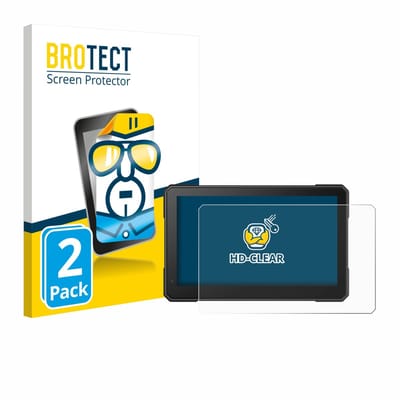 BROTECT - Screenprotector voor Interphone Sync 70 Essential - Folie Beschermfolie transparant 2 Stuks