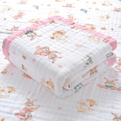 Zachte Mousseline Deken 6-laags Babydeken 110 x 110 cm Uniseks