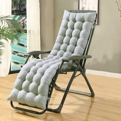 Stoelkussens Lounge - Zitkussens Tuinmeubelen - Buiten Ontspannen - Overvuld Comfort - 125x48cm - Grijs